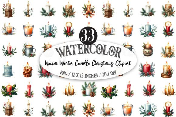 Download Warm Winter Candle Christmas Clipart - Premium Resources