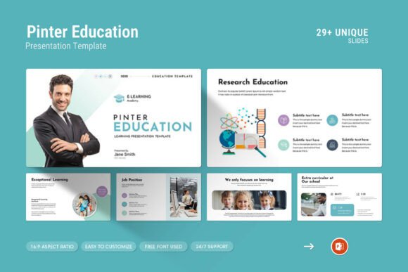 Download Education PowerPoin PresentationTemplate - Education Collection