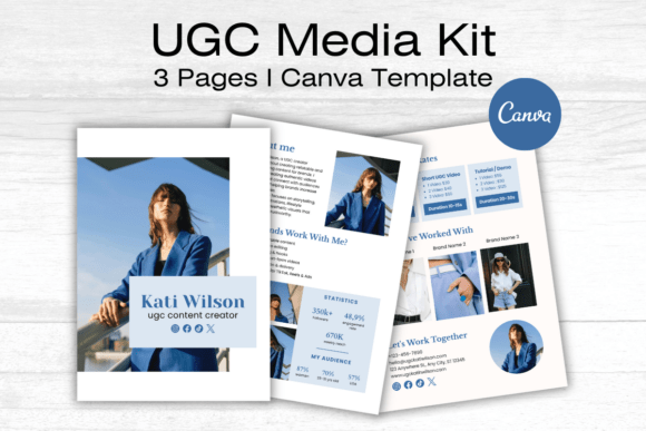 Download UGC Media Kit Canva Template - Media kit Collection