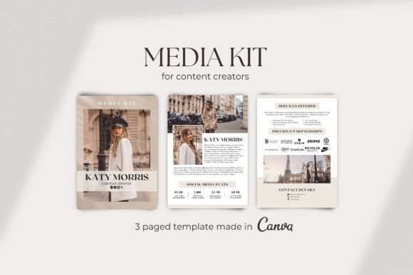 Download Media Kit Template for Content Creator - Media kit Collection